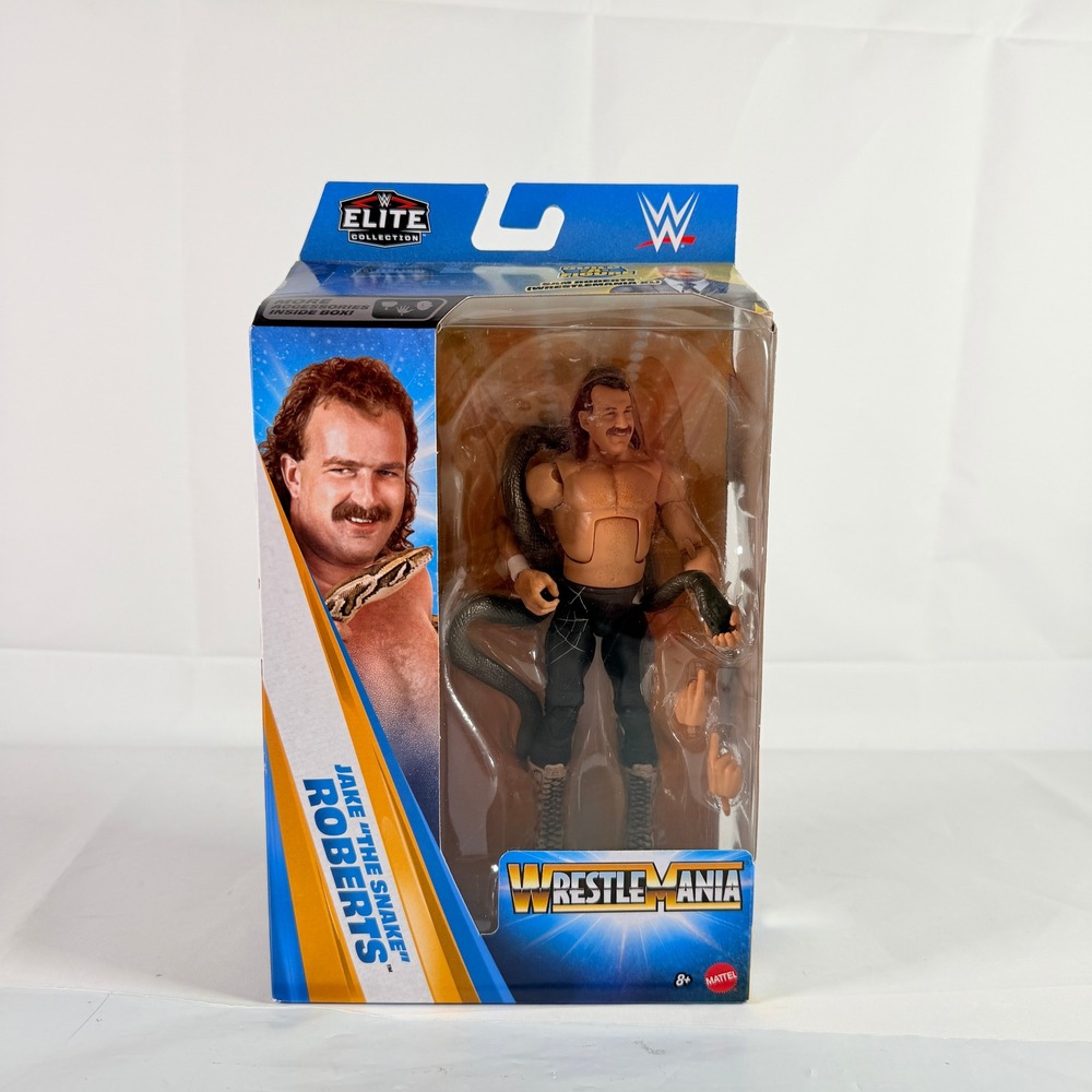 WWE Elite Collection WrestleMania Jake The Snake Roberts Action Figure Mattel